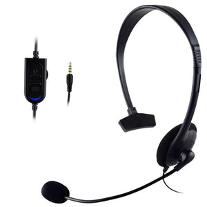 Operator Headphones Head-mounted With Noise Canceling Microphone One-ear Telephone Clear Call Headphones Single-Sided Headset - Mercentury