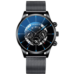 Stylish Men's Wristwatch Stainless Steel Strap - Mercentury